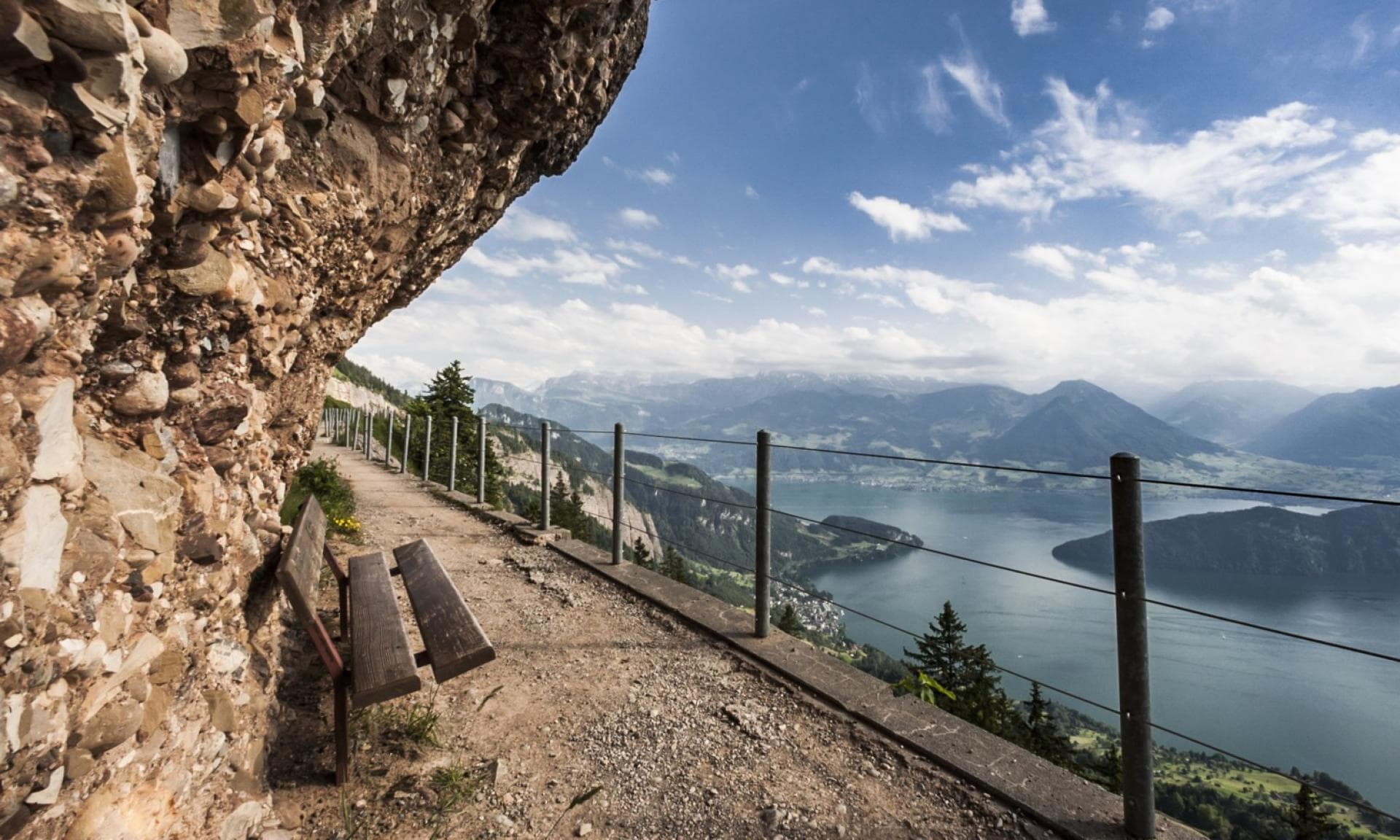 Ampie vedute alpine dal Monte Rigi